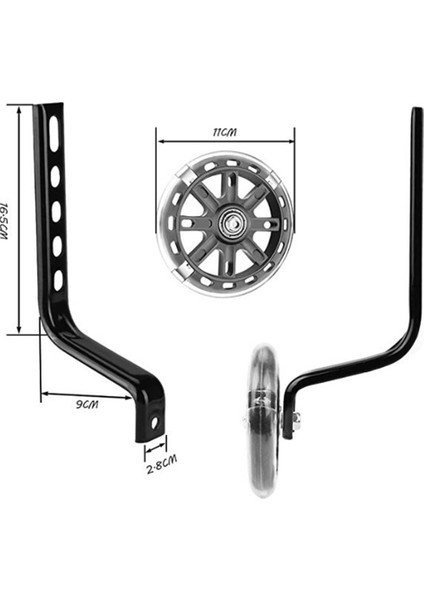 Çocuk Bisikleti Için Ayarlanabilir Sabitleyicili Bisiklet Eğitim Tekerlekleri, 12 14 16 18 20 Inç Çocuk Bisikleti Için Uygundur-Mavi (Yurt Dışından) fiyatları