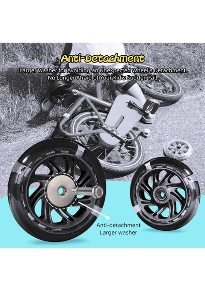Çocuk Bisikleti Için Ayarlanabilir Sabitleyicili Bisiklet Eğitim Tekerlekleri, 12 14 16 18 20 Inç Çocuk Bisikleti Için Uygundur-Mavi (Yurt Dışından) indirimleri