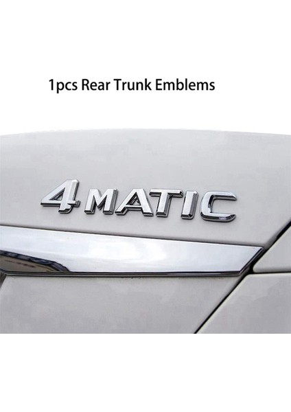 4x 4matik Gümüş Otomatik Bagaj Kapı Çamurluk Tampon Rozeti Çıkartma Emblem Yapışkan Bant Sticker, Mercedes-Benz Için Değiştirme (Yurt Dışından) fırsatları