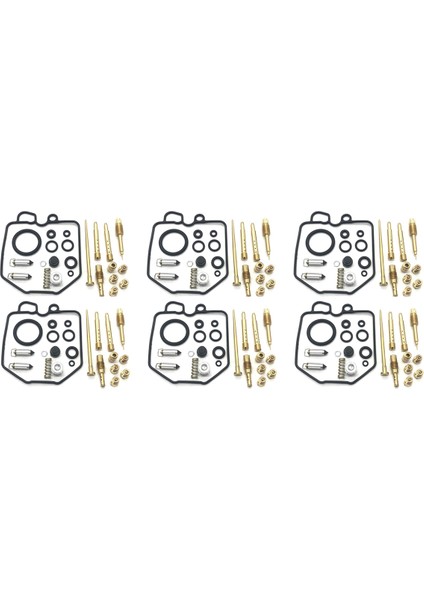 Honda Hawk Için 400 CB400T CB400 N 1980-81 Karbüratör Onarımı Karbonhidrat Yeniden Alma Kiti 6 Set (Yurt Dışından)