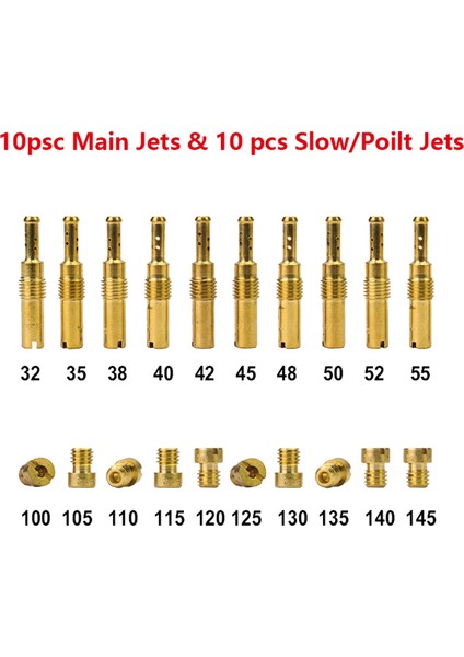 100PCS Karbüratör Ana Jet Kiti ve 100 Pcs Pwk Keıhın Oko Cvk Pwm Nsr Ksr Pwm Motosiklet Karbüratör (Yurt Dışından) fırsatları