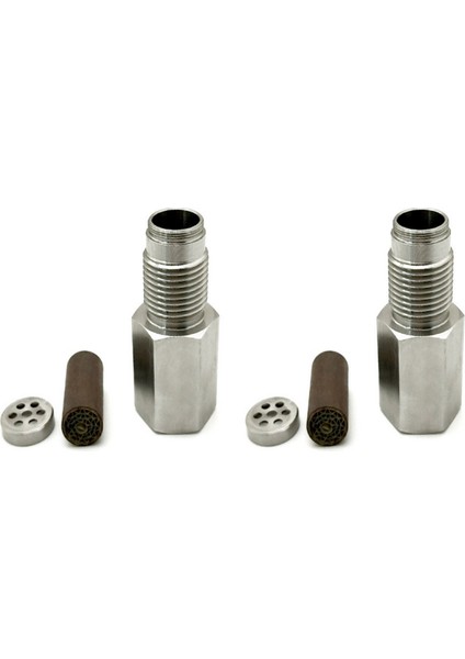 2x Oksijen O2 Sensör M18X1.5 Genişletici Ara Adaptör Bung Katalitik Konvertör Cel Eliminatör Araç Aksesuarları (Yurt Dışından)