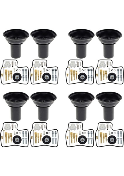 8x Onarım Kiti Karbüratör Diyafram Piston Honda Steed Gölge Vlx 400 Için Iğne ile (Yurt Dışından)