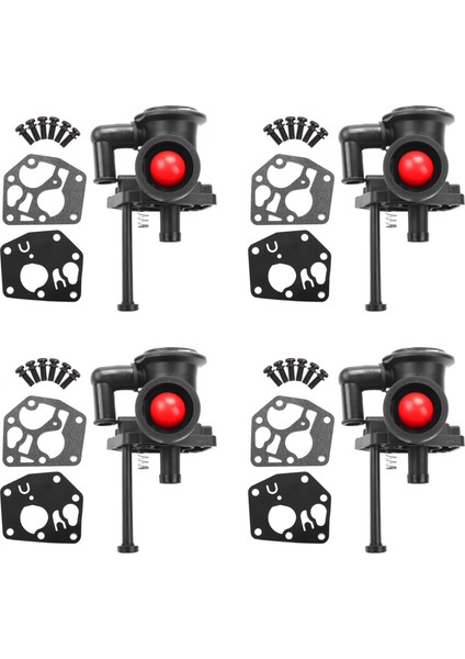 Briggs &amp; Stratton Sprint Quattro Classic Engine Için 4x Karbüratör Karbonhidrat Kiti 498809 (Yurt Dışından)