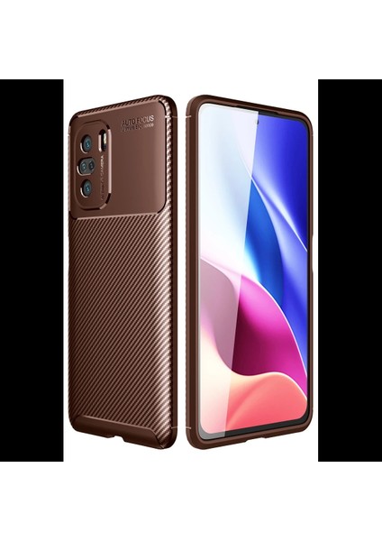 Xiaomi Poco F3 Kılıf Auto Focus Karbon Kapak