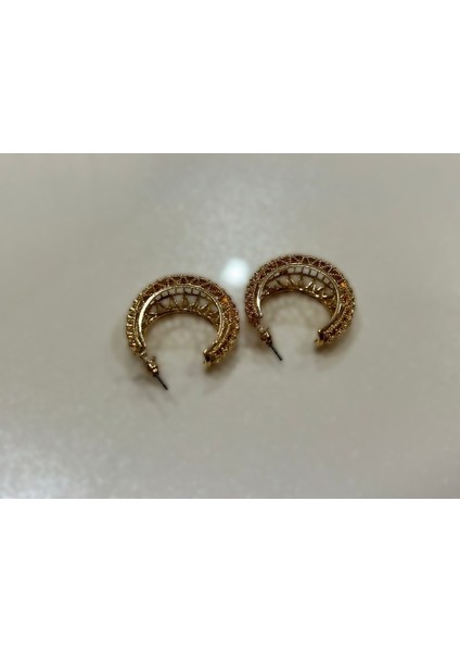 Jewella Altın Halka Ihtişamı-Zehra'nın Işıltısı Çelik Küpe fiyatları