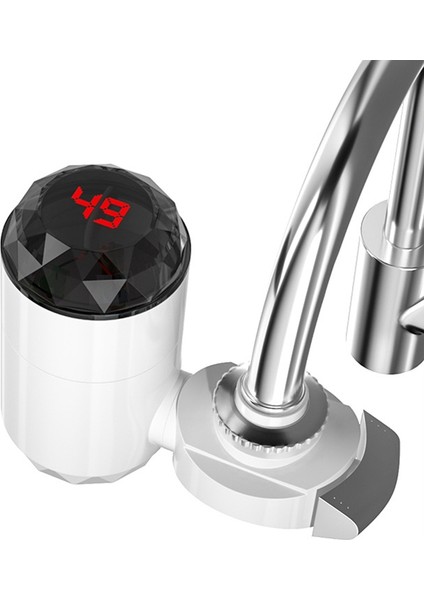 Elektrikli Su Isıtıcı Sıcaklık Göstergesi ile Mutfak Için Anında Isıtma Musluk Isıtıcı Tanksız Su Isıtıcı Ab Tak A (Yurt Dışından)