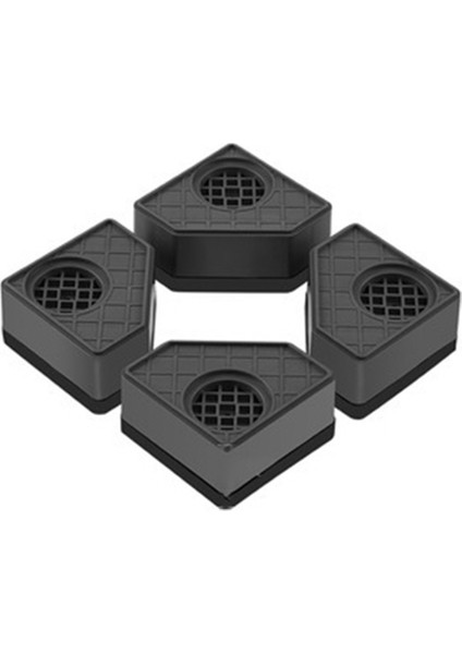 4 Adet Çamaşır Makinesi Boy Uzatma Pedleri Anti Pedleri Sessiz Patinaj Yükseltici Mat Buzdolabı Kurutma Makinesi Destek Standı 4.5cm (Yurt Dışından)