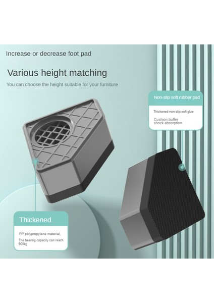 4 Adet Çamaşır Makinesi Boy Uzatma Pedleri Anti Pedleri Sessiz Patinaj Yükseltici Mat Buzdolabı Kurutma Makinesi Destek Standı 4.5cm (Yurt Dışından) fiyatları