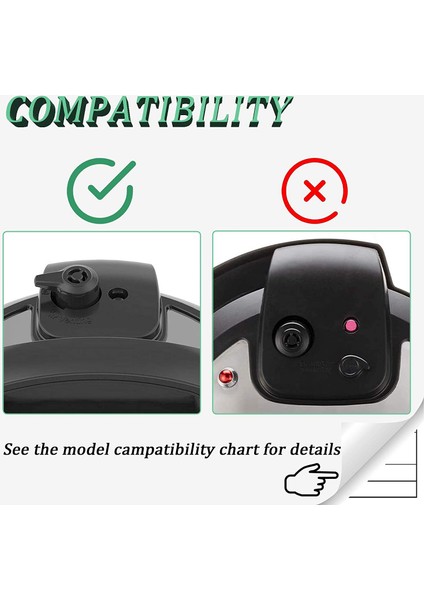 Buhar Serbest Bırakma Yönlendirici Mutfak Aksesuarı Pot Için Fit Ninja Foodi Güveç Pot Güç Düdüklü Tencere 6qt 8qt (Yurt Dışından) fırsatları