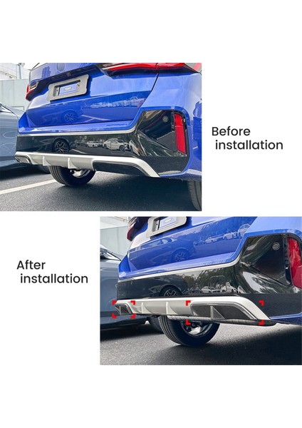 Araba Arka Tampon Difüzör Dudak Kapağı Botu Alt Ayırıcı Spoiler Koruyucusu Bmw X1 Ix1 U11 M Sport 2023+ A Için (Yurt Dışından) modelleri