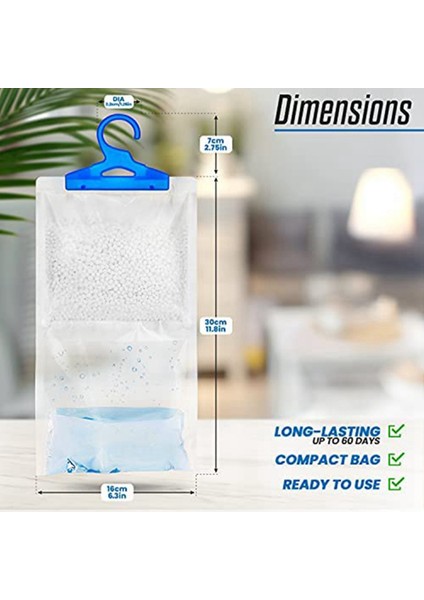 Gardırop Nem Emici 20 Paket Neme Karşı Küf Önleyici Asılı Nem Alma Cihazı (Yurt Dışından) fırsatları