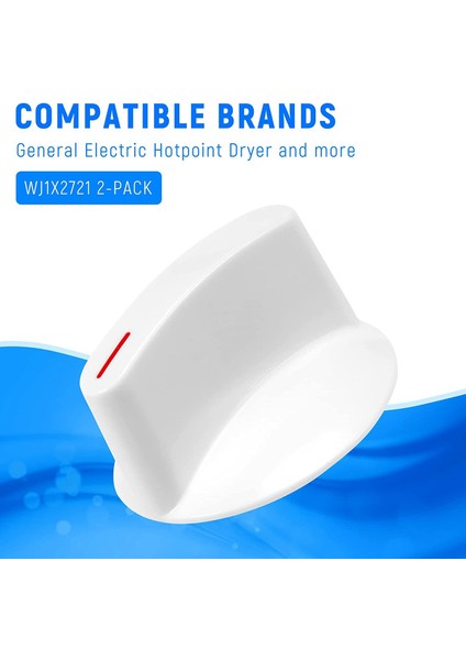2 Paket WH1X2721 Kurutma Düğmesi, Hotpoint Ge Kurutma Makinesi Parçaları Için Yedek, AP2044893 123C7931 EA271094 PS271094 Yerine Geçer (Yurt Dışından) fırsatları
