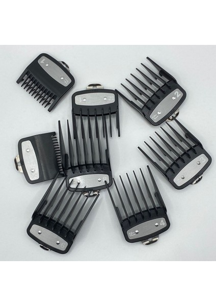 Wahl Saç Kesme Makinesi Kılavuzu Tarak Kesme Sınırı Taraklar 8 Adet Set Standart Muhafızlar Parçaları Eklemek Elektrikli Makas Aksesuarları (Yurt Dışından) fırsatları