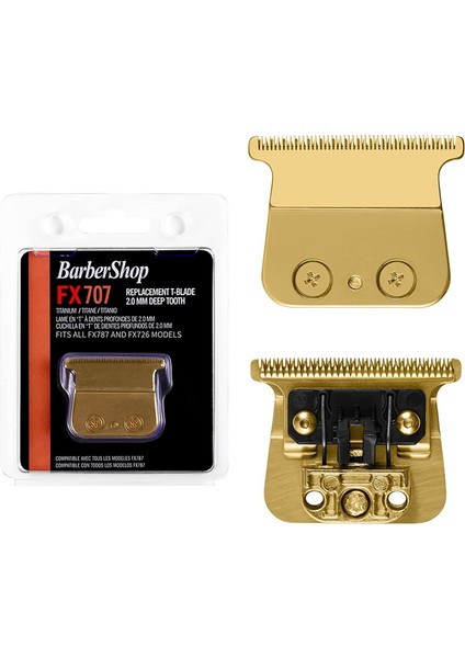 Babylisspro FX787 ve FX726 Düzelticiler Için Yedek Bıçaklar, FX707 Yedek Bıçaklar Altın (Yurt Dışından)