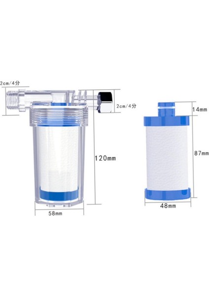 Adet Filtre Su Filtresi Çamaşır Makinesi Için Duş Başlığı Filtre Banyo Ev Su Arıtıcısı Tuvalet Su Filtresi (Yurt Dışından) modelleri