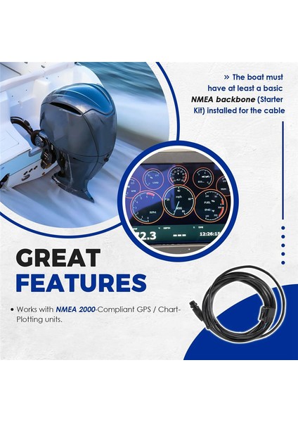 Lowrance &amp; Simrad 000-0120-37 Yamaha Motor Arayüz Kablosu Nmea 2000 7m &amp; T (Yurt Dışından) fiyatları