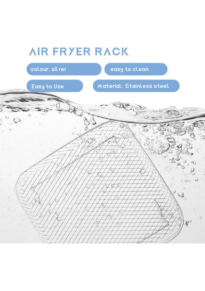 8 Inç Hava Fritöz Rafı Kare Üç Istiflenebilir Raf, Paslanmaz Çelik Çok Katmanlı Kurutucu Rafı, Hava Fritöz Aksesuarları (Yurt Dışından) indirimleri