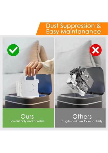 Irobot Roomba I7, I7+, I3, I3+, I8, I8+, I4, I4+, I6, I6+, J7 Toz Giderici Toz Torbaları Için 12 Adet Yedek Vakum Torbası (Yurt Dışından) indirimleri