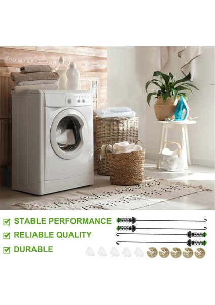W11130362 4 Adet Yıkama Süspansiyon Çubuğu Kiti, Çamaşır Makineleri Için-Fit 11022352510, WTW5000DW2,MVWC565FW0, WTW5000DW0 (Yurt Dışından) fırsatları