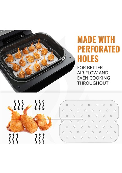 Hava Fritöz Parşömen Kağıt Gömlekleri Ninja Foodi Xl Akıllı FG551 6-In-1 Kapalı Izgara, Ninja Foodi Aksesuarları (Yurt Dışından) fiyatları