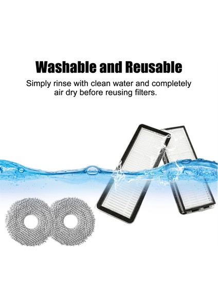 Roborock Qrevo Curve / P20 Pro Robot Süpürge, Hepa Filtreler, Paspas Pedleri ve Toz Torbaları Için 14'lü Yedek Parça Seti (Yurt Dışından) indirimleri