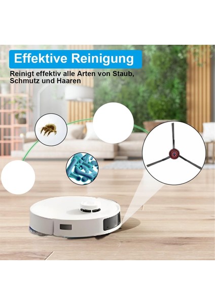Ecovacs Deebot T30 Pro OMNI/T30PRO Robot Süpürge Yedek Parçalarıyla Uyumlu 10 Adet Yan Fırça (Yurt Dışından) modelleri