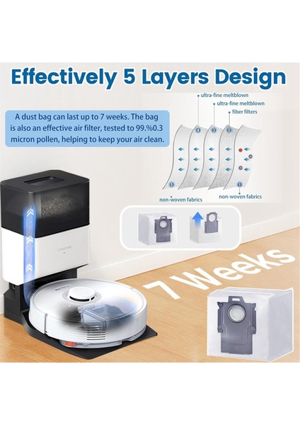 Roborock Q7 Q7+ Q7 Max Q7 Max+ Robot Süpürge Ana Yan Fırça Hepa Filtre Toz Torbaları Için Yedek Parçalar (Yurt Dışından) fırsatları