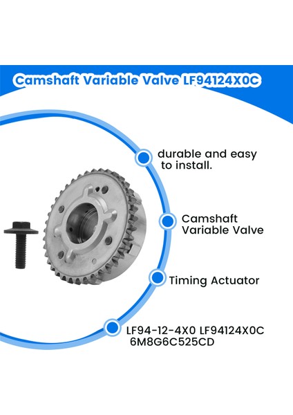 Eksantrik Mili Değişken Valf Zamanlama Aktüatörü Vvt LF94-12-4X0 LF94124X0C 6M8G6C52525CD Mazda Cx7 3 5 6 Cx5 Cx9 Ford Mondeo (Yurt Dışından) fırsatları