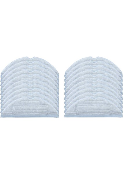 20PCS Vakum Paspas Pedleri Roborock T7S T7S Plus S7 Yeniden Kullanılabilir Zemin Bezi Mikrofiber Yumuşak Ped Için Yedek (Yurt Dışından)