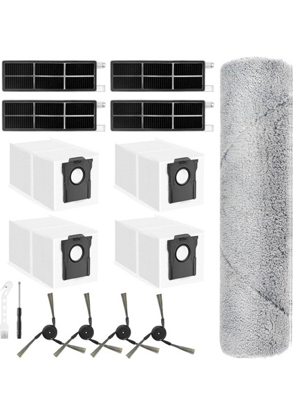 Mova Z50 Ultra / Z5 / Z5 Pro Ultra Robot Süpürge Yedek Parçaları Aksesuarları Silindir Paspas Yan Fırça Filtre Toz Torbası (Yurt Dışından)