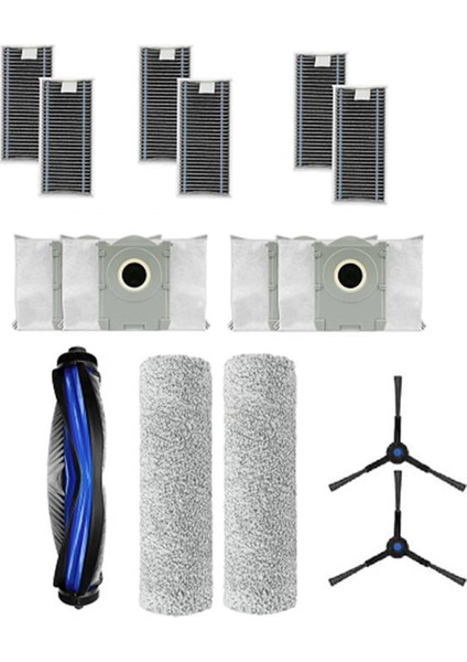 Ecovacs X8 Pro Omni Robot Süpürge Için 15 Adet Silindir Yan Fırça Hepa Filtre Paspas Pedi Toz Torbası Ultra Dayanıklı Aksesuarlar (Yurt Dışından) fiyatları