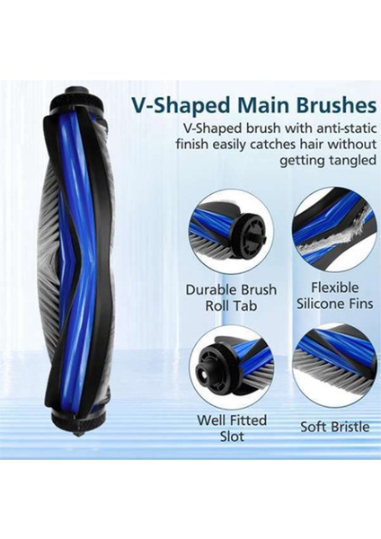 Ecovacs X8 Pro Omni Robot Süpürge Için 15 Adet Silindir Yan Fırça Hepa Filtre Paspas Pedi Toz Torbası Ultra Dayanıklı Aksesuarlar (Yurt Dışından) fırsatları