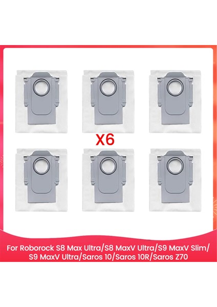 Adet Toz Torbası Roborock S8 Max Ultra/s8 Maxv Ultra/s9 Maxv Slim/s9 Maxv Ultra/saros 10/saros 10R/SAROS Z70 Yedek Parça (Yurt Dışından)