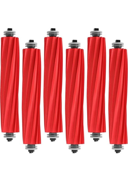 Roborock Qrevo S/maxv/pro/plus, Q Revo Serisi, S7 Serisi, Q7 Serisi, Qv 35A Elektrikli Süpürge Parçaları Için 6'lı Paket Kauçuk Fırçalar (Yurt Dışından)