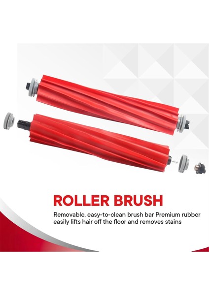 Roborock Qrevo S/maxv/pro/plus, Q Revo Serisi, S7 Serisi, Q7 Serisi, Qv 35A Elektrikli Süpürge Parçaları Için 6'lı Paket Kauçuk Fırçalar (Yurt Dışından) modelleri