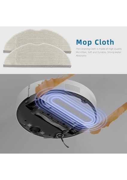 Dreame Mova S10/TROUVER S10/MOVA S10 Plus/trouver S10 Plus Yedek Parça 12 Adet Için Paspas Bezi Pedleri (Yurt Dışından) fırsatları