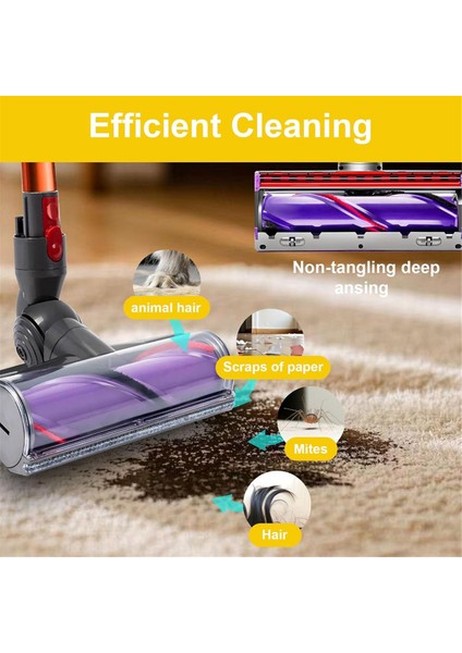 Dyson V10 SV12 Tekerlekli Elektrikli Süpürge Için Silindir Fırça Seti Yedek Parçaları 50W Doğrudan Tahrikli Motor Kafası (Yurt Dışından) indirimleri