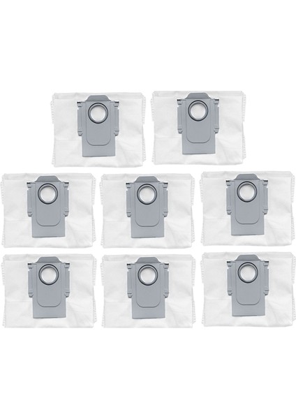 Roborock Q10 S5 / Q10 S5+ / Q10 Vf / Q10 Vf+ / Q10V / Q10V Plus / S8 Pro / S8 Pro Plus Yedek Parçaları Için 8 Adet Toz Torbası (Yurt Dışından) modelleri