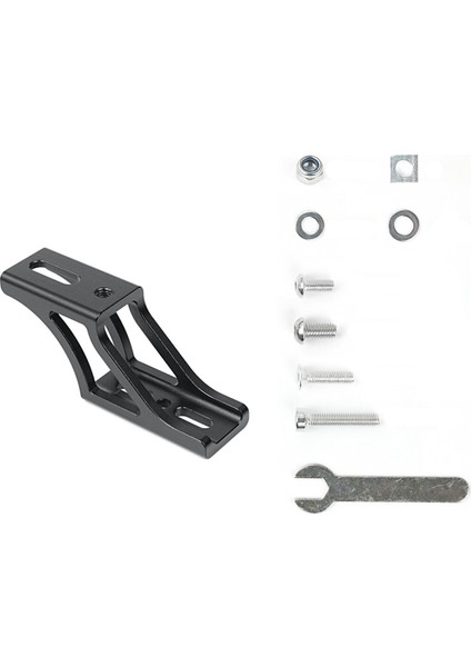 Brompton Dahon Katlanır Bisiklet Domuz Burun Işık Dönüştürücü Yükseltilmiş Montaj Adaptörü Çanta Rafı Siyah (Yurt Dışından)