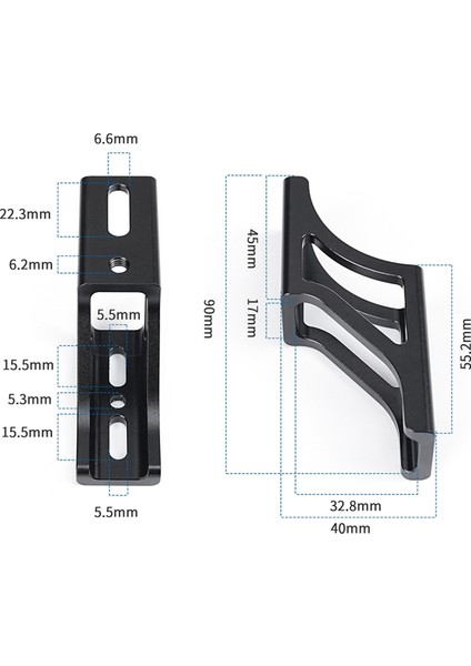 Brompton Dahon Katlanır Bisiklet Domuz Burun Işık Dönüştürücü Yükseltilmiş Montaj Adaptörü Çanta Rafı Siyah (Yurt Dışından) fırsatları
