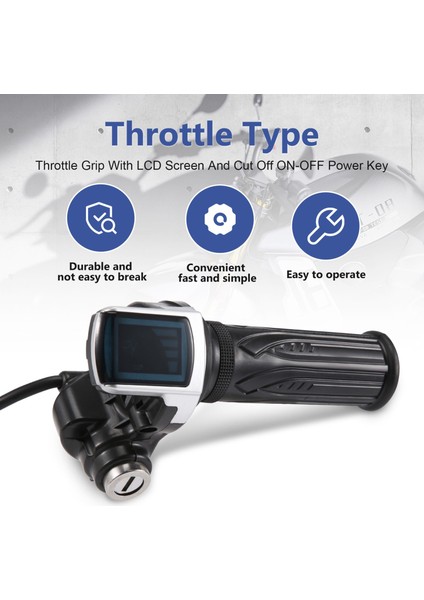 Bisiklet Büküm Gaz Elektrikli Bisiklet Gaz Kelebeği 36 V Gaz Kolu Gaz LCD Ekran Kilit Anahtarı (Yurt Dışından) fırsatları