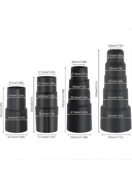 Adet Vakum Hortumu Adaptör Kiti Aksesuar Adaptörü 1 1/2 Inç - 1 3/8 Inç - 1 1/4 Inç 1 1/8 Inç - 1 3/8 Inç (Yurt Dışından) fiyatları