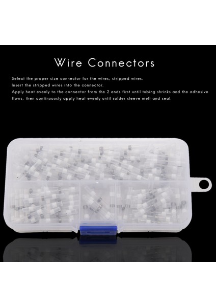 200PCS 26-24 Awg Beyaz Lehim Sızdırmazlık Kablosu Konektörleri, Isı Büzülme Popo Konektörleri, Su Geçirmez ve Yalıtımlı Tel Terminali (Yurt Dışından) fiyatları