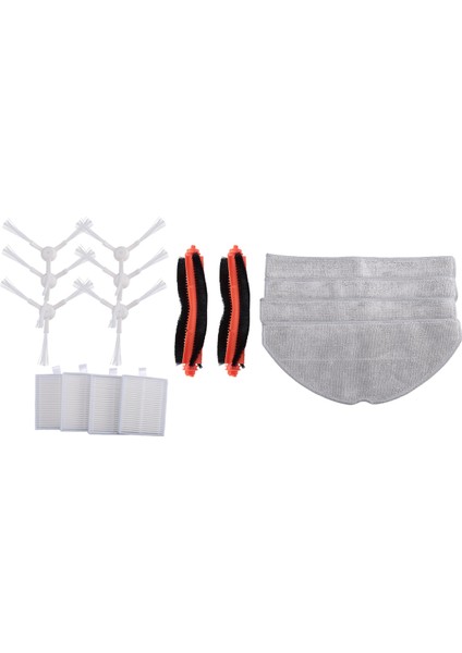 Xiaomi E10 B112 E12 Robot Süpürge Ana Yan Fırça Paspas Bezi Hepa Filtre Yedek Parça Aksesuar Setleri (Yurt Dışından) modelleri