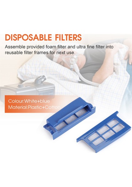 Philips Respironics Dreamstation Filtreleri Malzemeleri Için 52PCS Cpap Filtreleri, 6 Montajlı Filtre Dahil (Yurt Dışından) indirimleri