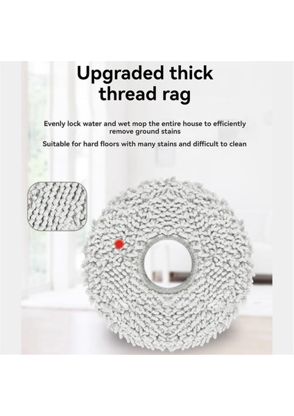 Ecovacs Deebot T30 Pro OMNI/T30 OMNI/T30S/T30S Combo Robot Süpürge Yedek Parçaları Için 8 Adet Paspas Bezi (Yurt Dışından) modelleri