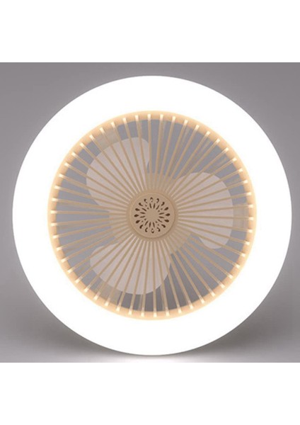 E27 Işıklı Tavan Vantilatörü, Kapalı Düşük Fan Işığı, Gizli Elektrikli Fan Gimbal Lamba Tutucu (Beyaz) (Yurt Dışından) modelleri