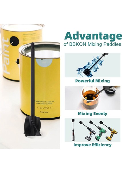 Adet Reçine Karıştırıcı Kürekler, Güçlü Karıştırma Için Epoksi Karıştırıcı Eki, Yeniden Kullanılabilir Boya Karıştırıcı, Boya Karıştırıcı Eki (Yurt Dışından) fiyatları