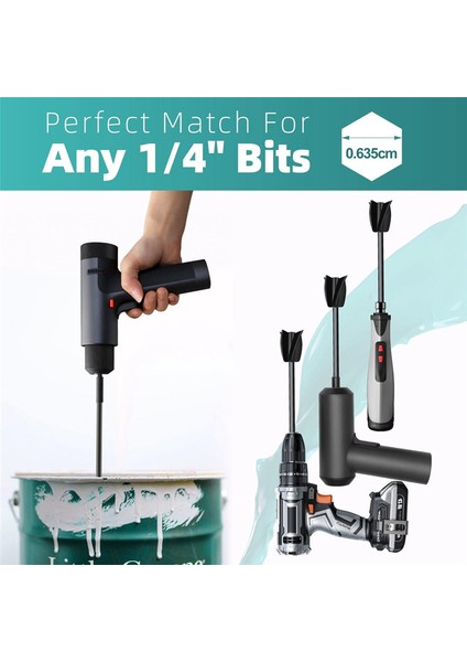 Adet Reçine Karıştırıcı Kürekler, Güçlü Karıştırma Için Epoksi Karıştırıcı Eki, Yeniden Kullanılabilir Boya Karıştırıcı, Boya Karıştırıcı Eki (Yurt Dışından) indirimleri